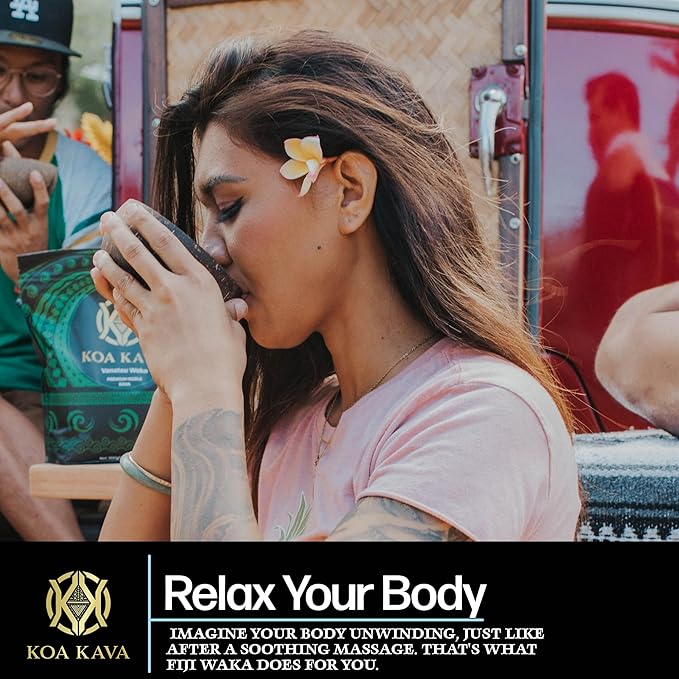 Koa Kava Fiji Kava Powder- 1 Kilo Premium Noble Loa Waka made from Lateral Kava Root in Savusavu, Fiji. 1 KG