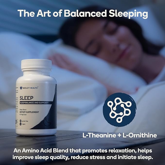 Sleep - Natural Sleep Aid Supplement - Relax & Restore with Melatonin, L-Theanine, & Herbal Extracts - 60 Veggie Capsules (Sleep)