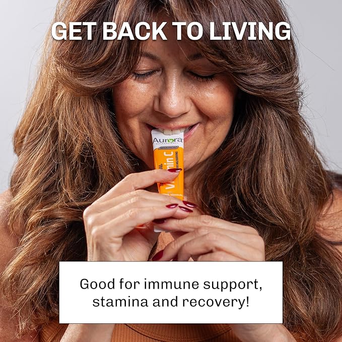 Aurora Nutrascience Mega-Pack Liposomal Vitamin C, Immune Support, 3,000 mg Per Serving, Vegan, Gluten Free, Non-GMO, 10 Single Serve Packets, Orange