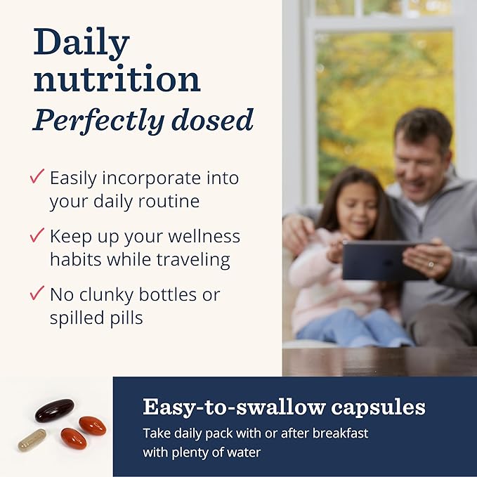 Persona Nutrition Sharp Mind Vitamin Pack for Mental Clarity & Focus (28 Pack) – Includes Ginkgo Biloba, Omega 3 with Turmeric & Brain Support Blend