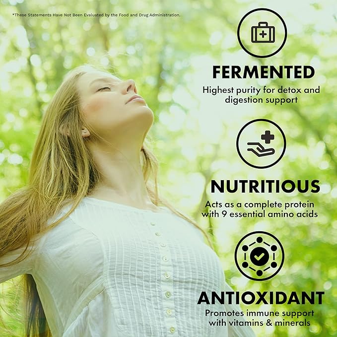 | Fermented Chlorella Tablets | Broken Cell Wall | 1,350 Tablets | Chlorophyll | Supergreens | Gluten-Free | Vegan | Non-GMO