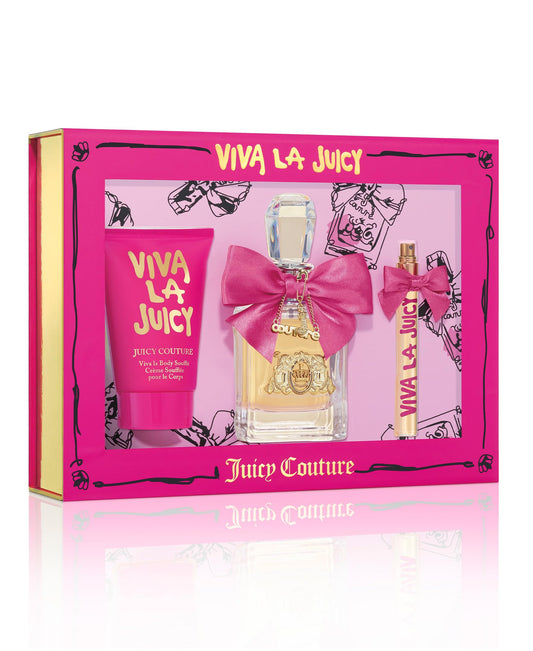 Juicy Couture Viva La Juicy 3 Piece Fragrance Gift Set, Perfume For Women