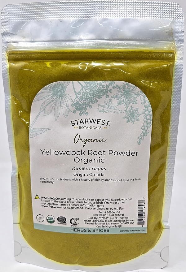 Yellowdock Root Powder Organic -4 Oz
