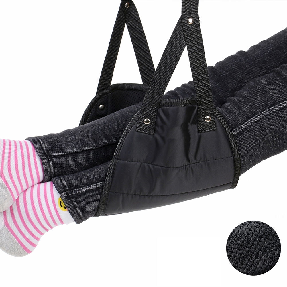 Toyvian 1Pcs Flight Foot Hammock Black Easy to Carry for People who Sit for Long Periods