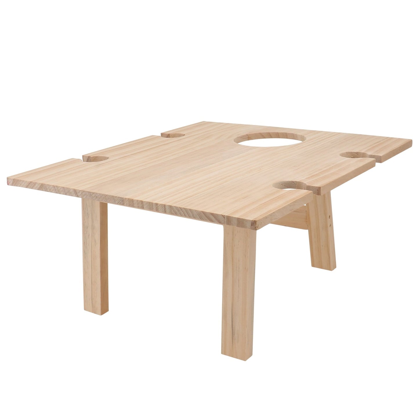 Raindrops 1 Pc Mini Picnic Table Travel Outdoor Small Table for Adults 34x11.8in