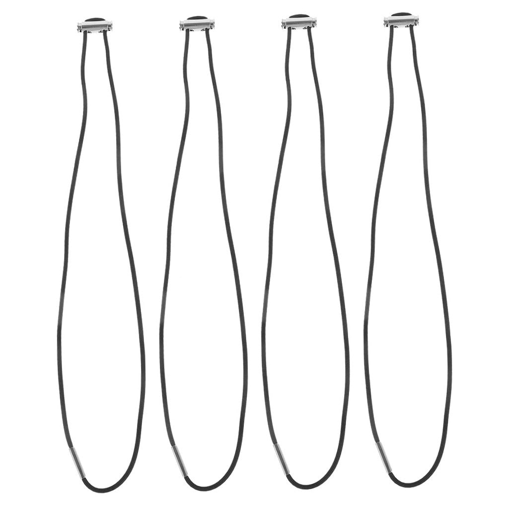 NUOLUX 4Pcs Garbage Can Bag Bands Black Rubber Band For Home Use And Beach Chair Binding