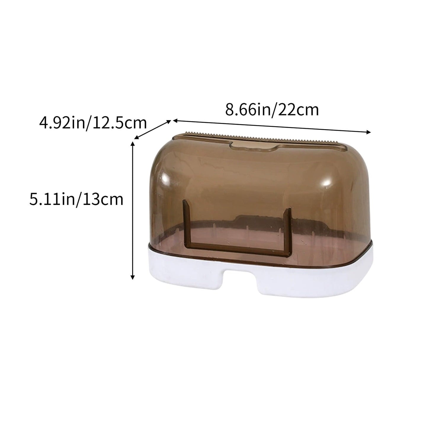 Kraoden Scandinavian Tissue Box for Home and Office, Stylish Drawer Organizer, Transparent Coffee Table Accessory, Convenient for Outdoor and Travel Use