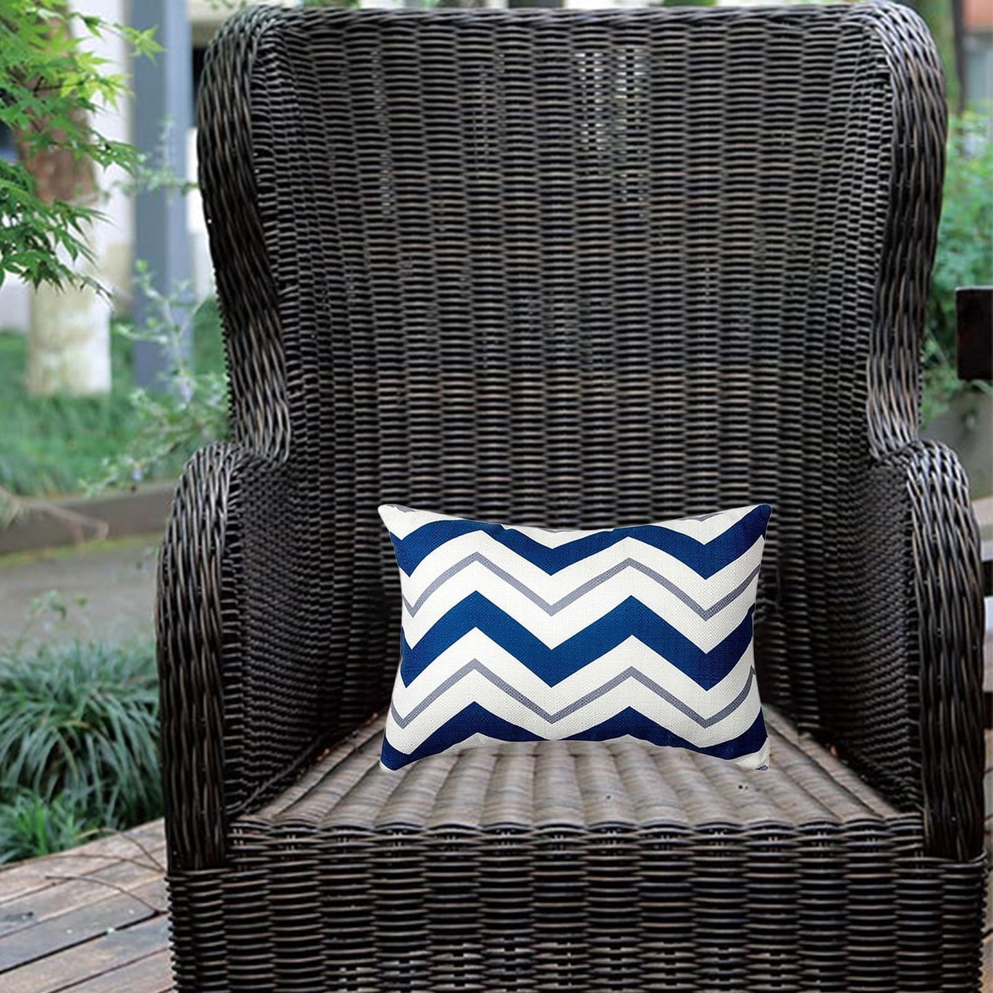 Kcavykas Savings Outdoor Chaise Lounge Waterproof Pillow Cover, Striped Headrest Cushion, Removable Cushion Core Pillow Fast-Selling Limited-Time Deals