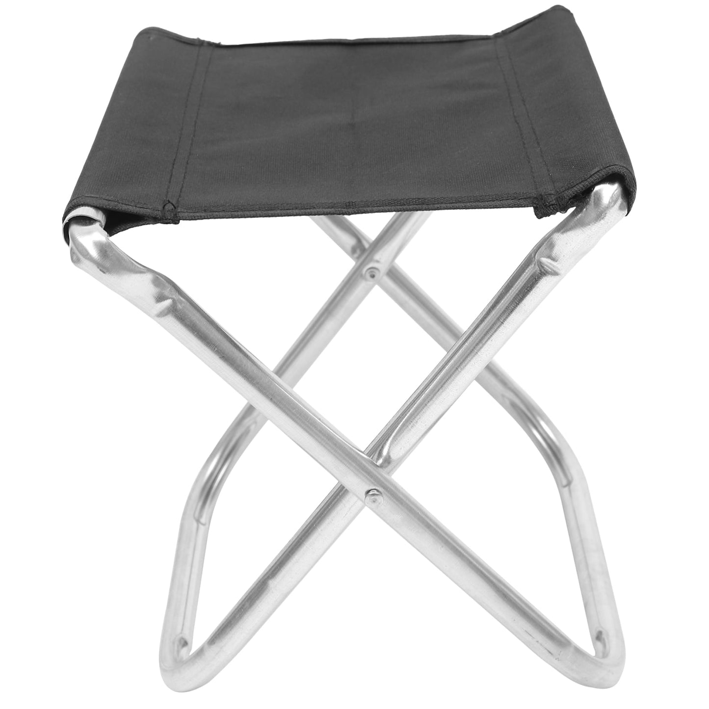 TAILTOSS Portable Folding Chair for Fishing Camping with Carry Bag Made of Aluminum Alloy and Black PVC Cloth 100kg