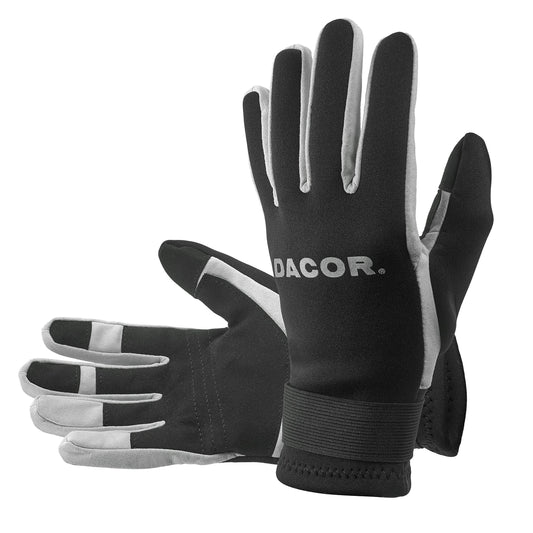 Dacor Amara 2mm Neoprene Superior Comfort Durable and Protective Water Sport Gloves, Black, Small