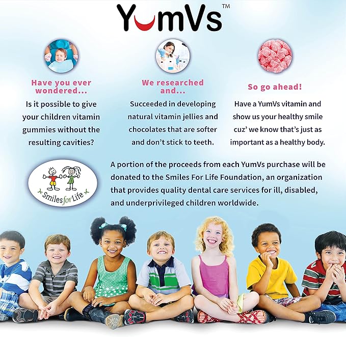 YUM-V'S High Potency Biotin Gummies by YumVs | Daily Dietary Supplement for Adults and Kids | Biotin 10000 mcg | Natural Raspberry Flavor Jellies, 100-Count | Vegetarian, Non-GMO, Kosher