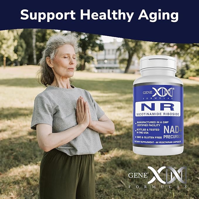 Genex Formulas NR Nicotinamide Riboside 300mg (3 Pack) NAD+ Precursor for Healthy Aging - GMP-Certified, Non-GMO, Gluten-Free, Vegetarian