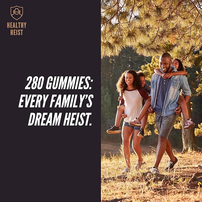 Sambucus Black Elderberry Gummies for Adults and Kids with Zinc and Vitamin C, 280 Gummy Bulk Size, Chewable Immune Support, Non GMO, Kosher, Pectin, Vegan, Delicious Berry Flavor