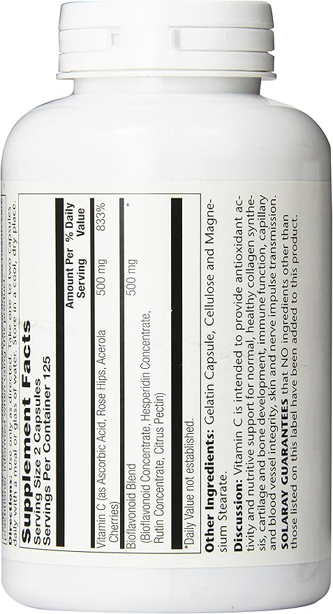 Solaray C Super Bio-Plex Supplement, 250 Count