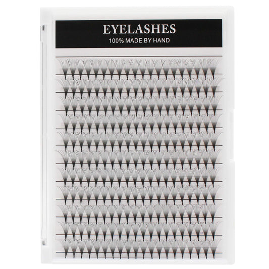 Dedila 10Rows-220pcs Pro Grafting12D Natural Long Premade Fans Eye Lashes Soft and Lightweight Beauty Individual False Eye Lashes Makeup Cluster Volume Eye Lashes Extensions 10-16mm to Choose (14mm)
