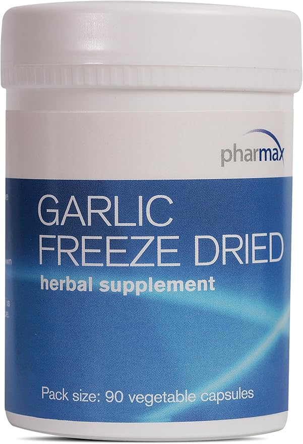 Pharmax Garlic Freeze Dried | Supports Upper Respiratory Tract and Cardiovascular Health | 90 Capsules