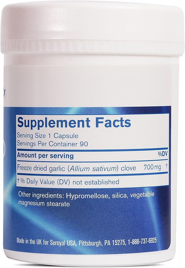 Pharmax Garlic Freeze Dried | Supports Upper Respiratory Tract and Cardiovascular Health | 90 Capsules