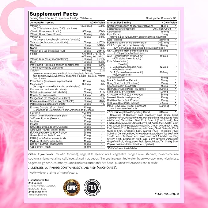 Men's & Women's Daily 7 Essentials Bundle - Complete Multivitamin Packs for Optimal Health and Vitality