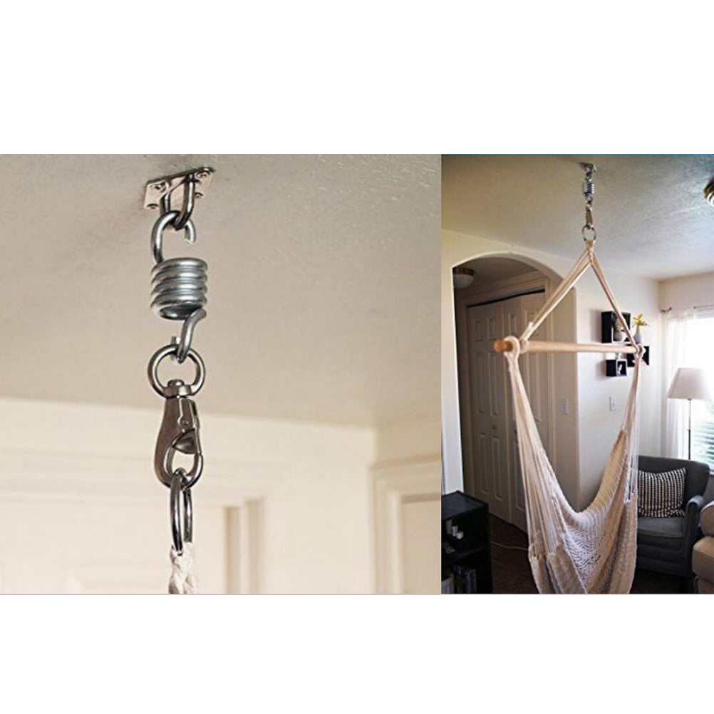 STRANDCHIC 2Pack Hammock Spring Hook Heavy Duty Stainless Steel Secure Clipping Outdoor Relaxation