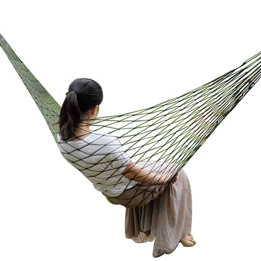 TAILTOSS 1Pcs Army Green Hammock for Outdoor Adventure and Traveling