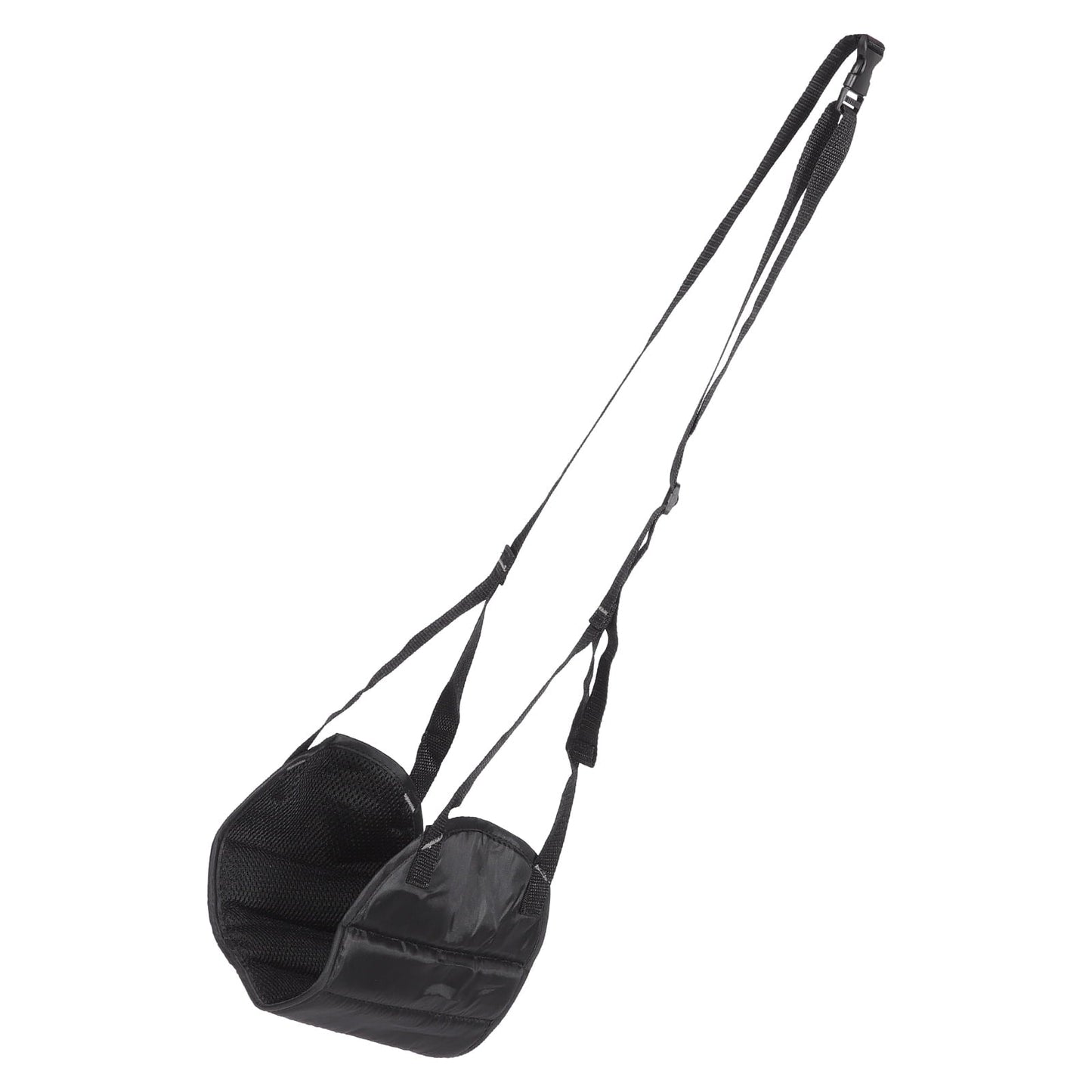 RENACLIPY 1Pack Foot Hammock Black Rectangular Design Prevent Leg Discomfort Ergonomic Support For Airplane Use