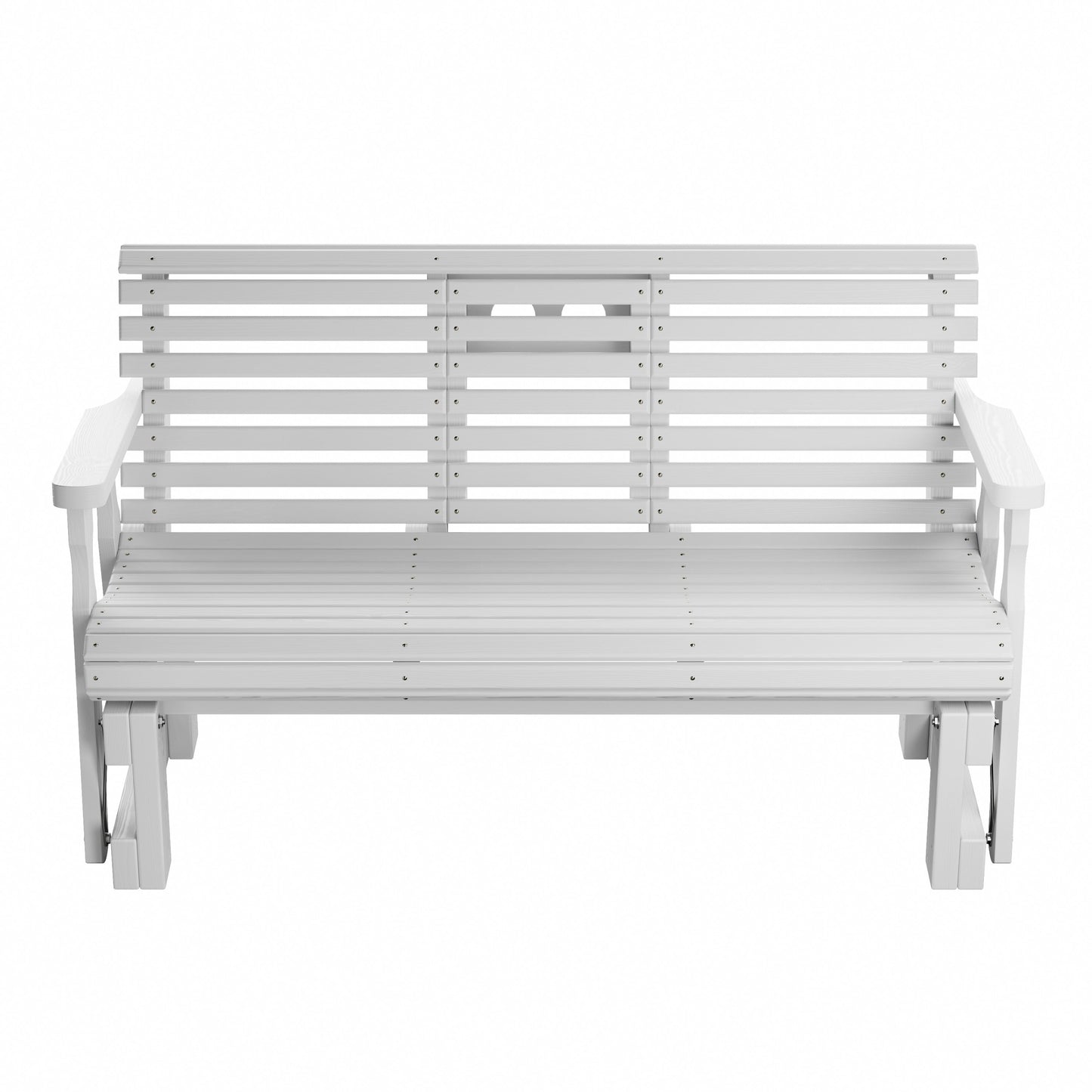 Amish Casual Heavy Duty Rollback Console Glider, 5-Foot, Unfinished