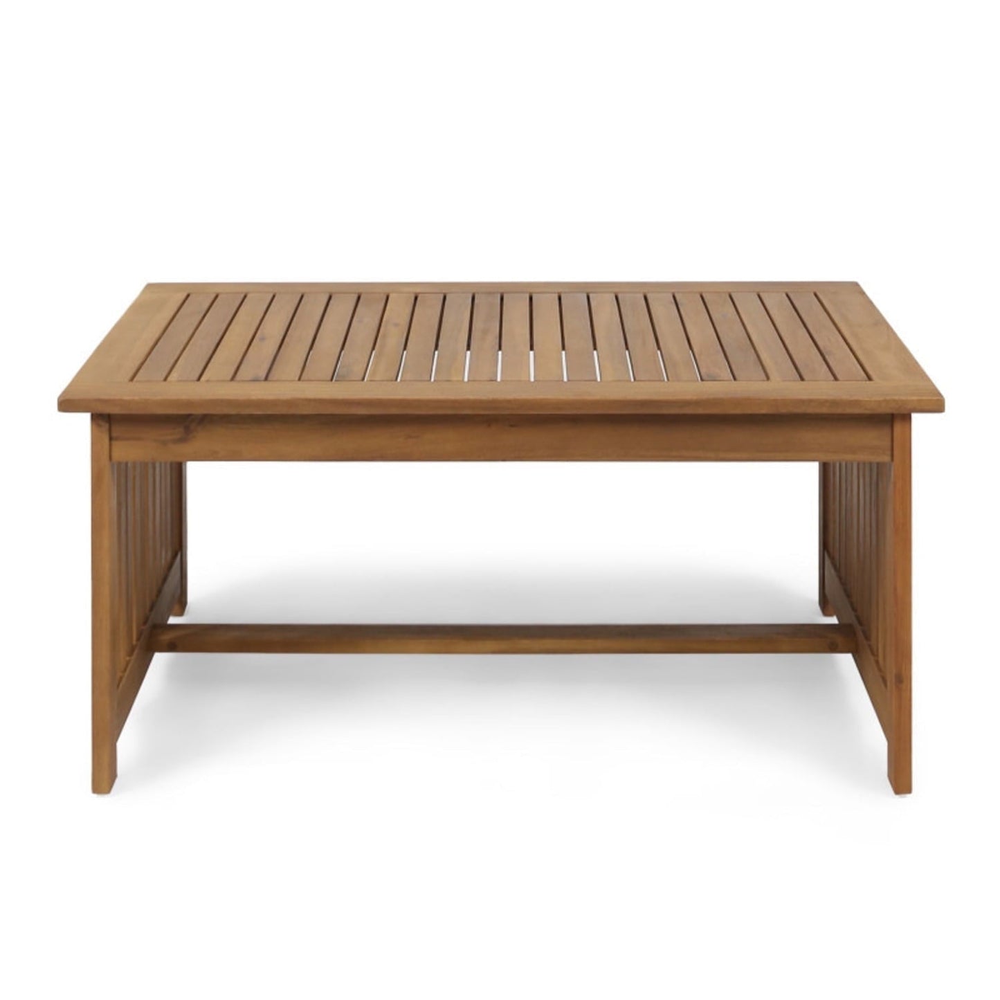 Acacia Outdoor Coffee Table, Handcrafted 40" Long Patio