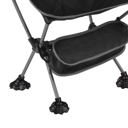 Amosfun 4pcs Chair Legs Caps Camping Chair Replacement Parts Black Plastic for Picnics