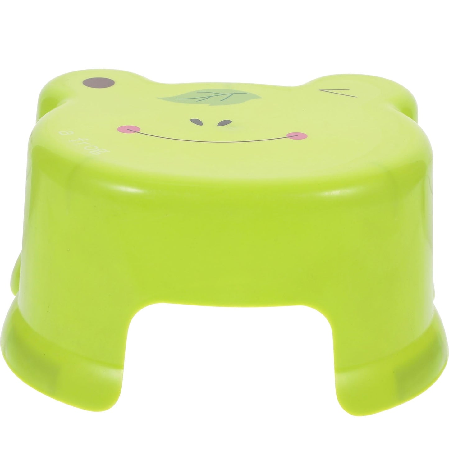 BESTONZON Foot Stools Small Green Stackable Plastic Stool for Bedroom Use 1Set
