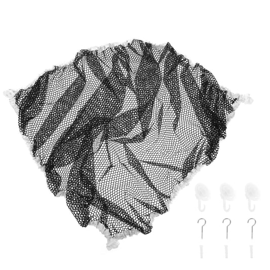 Baluue Bedside Hammock for Storage Toy Organizer Hammock Net Black 1Pack