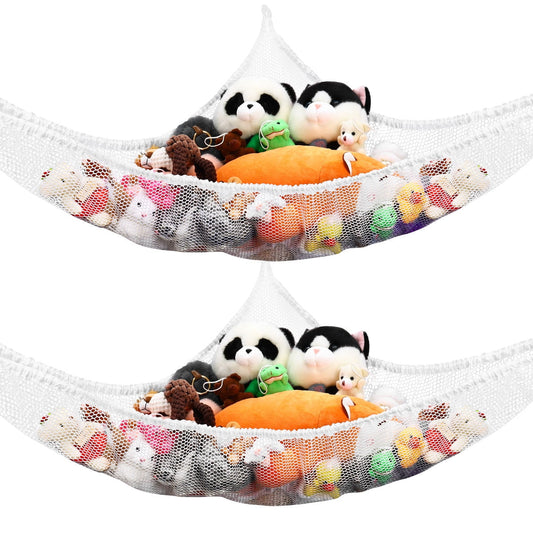 CTIRCHIU Toy Organizer Storage Hammock 2Set