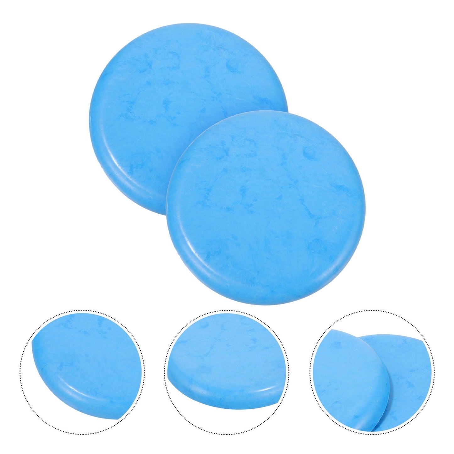 FONDOTIN 2 Set Round Plastic Stool Replacement Seats For Bar Stools Smooth Plastic For Home Kitchen Dining And Bars