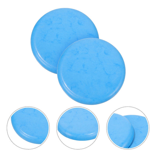 FONDOTIN 2 Set Round Plastic Stool Replacement Seats For Bar Stools Smooth Plastic For Home Kitchen Dining And Bars