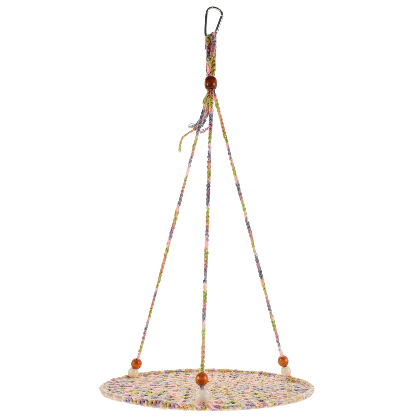 FUEENIRVA Hanging Bed Reptile Hammock Cotton Rope 1 Set 9.82X9.82X14.93in