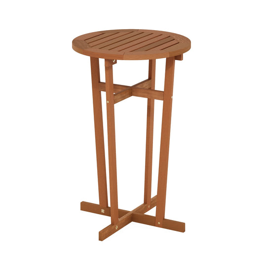 Furinno Tioman Hardwood Outdoor Patio Bar Table in Teak Oil, Natural
