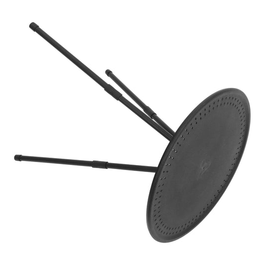 HIAKDOFT 1Pcs Portable Compact Round Outdoor Table with Adjustable Height for Festivals Beach Outings 15-20In