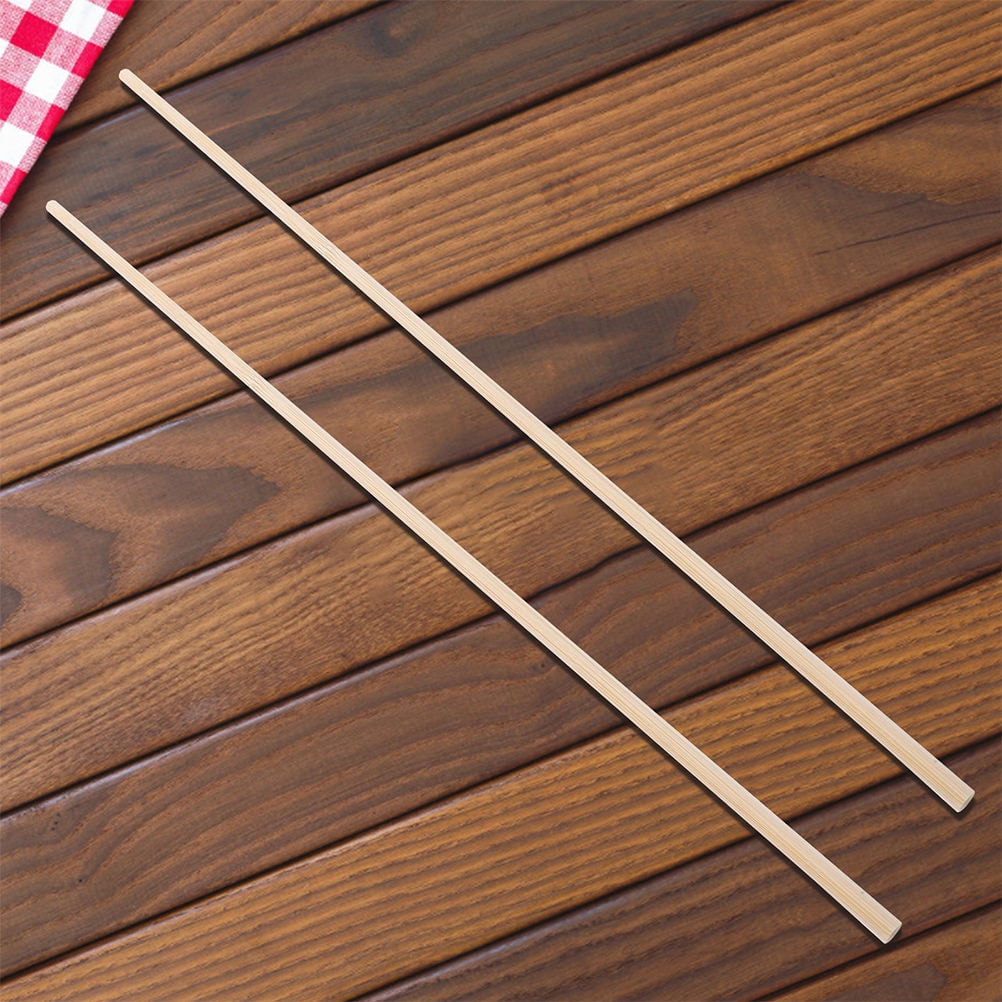 HONMEET Wooden Sticks for Crafts Bamboo Replacement Home Users 6Pcs