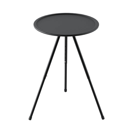Kieccall Outdoor Folding Small Round Table Portable And Adjustable Camping Table Camping Equipment Picnic Double-layer With Light Rack Coffee Table