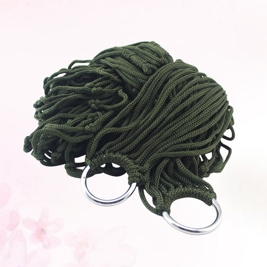 NUOLUX 1Pack Compact Travel Hammock in Green for Sleeping Outdoors 94.5*31.5*2in