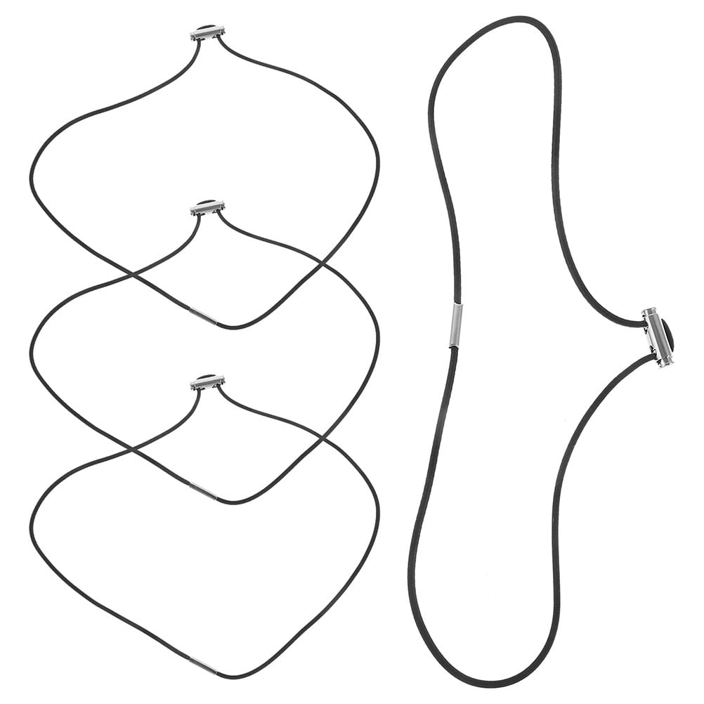 NUOLUX 4Pcs Garbage Can Bag Bands Black Rubber Band For Home Use And Beach Chair Binding