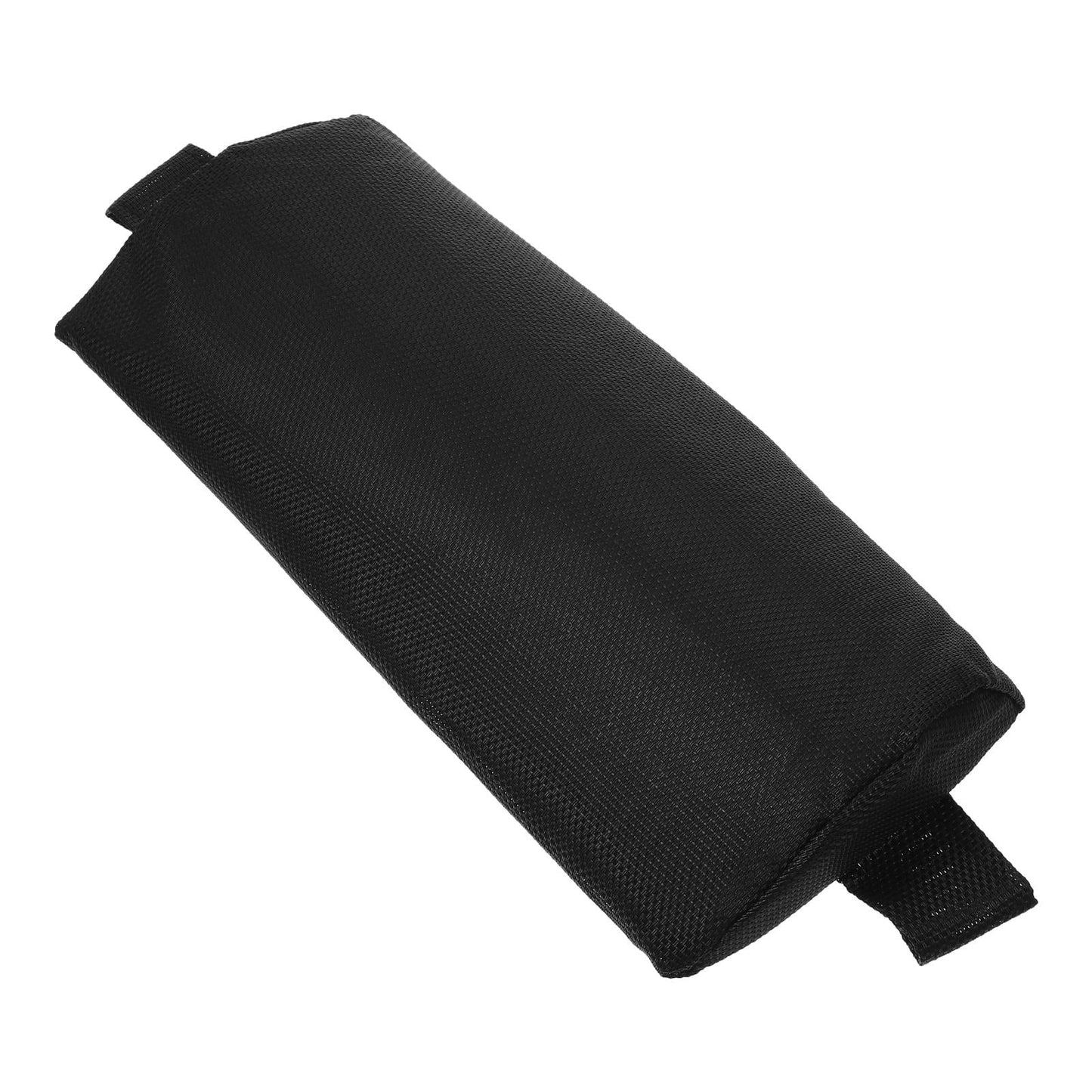 Phenofice 1Pcs Black Cloth Sponge Rectangular Beach Chair Pillow for Outdoor Picnic and Camping 11.8x5.9x2in