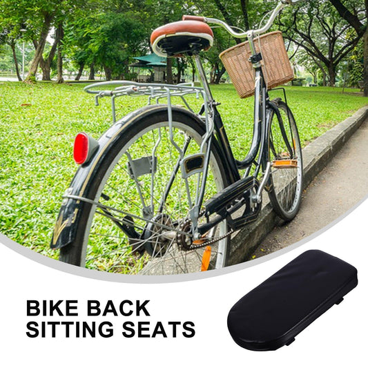 RENACLIPY Barstool Seat Cushions Bike Backseat Cushion Black Stable Installation 1Pcs