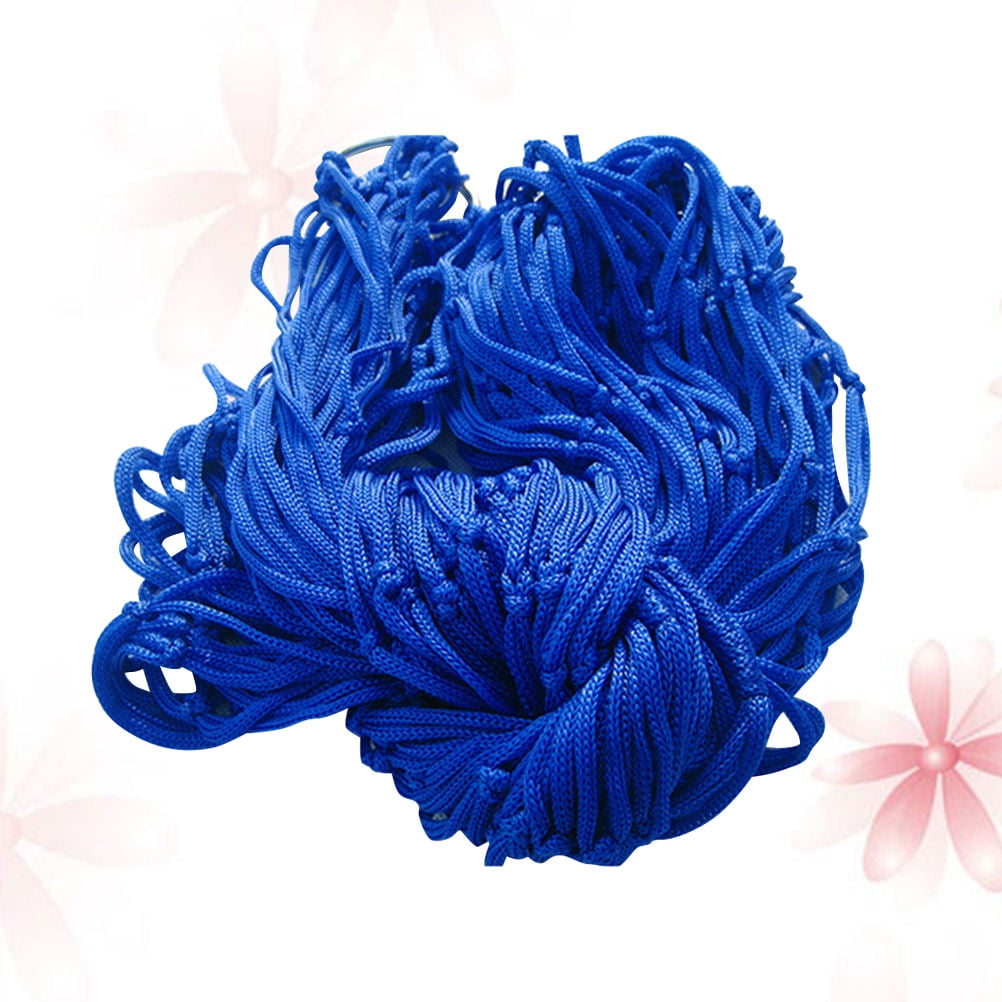 Raindrops 1Pack Durable Netted Hammock for Hiking and Picnic Bed Sleeping 240*80*05cm Blue