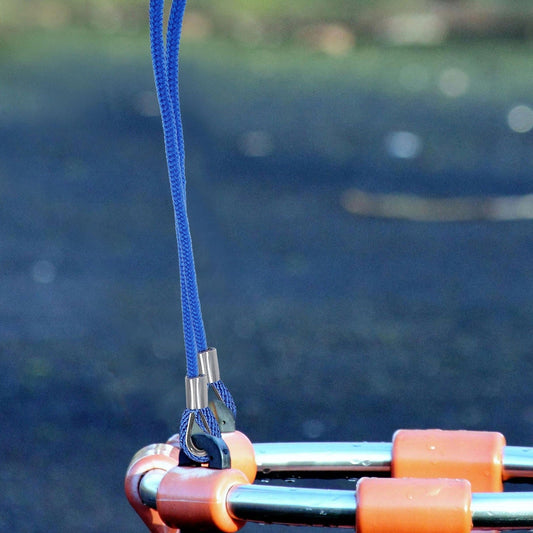 Raindrops Hanging Chair Attachment Tree Swing Strap Kit Blue 2Pcs 117.9X0.28X0.28In Nylon