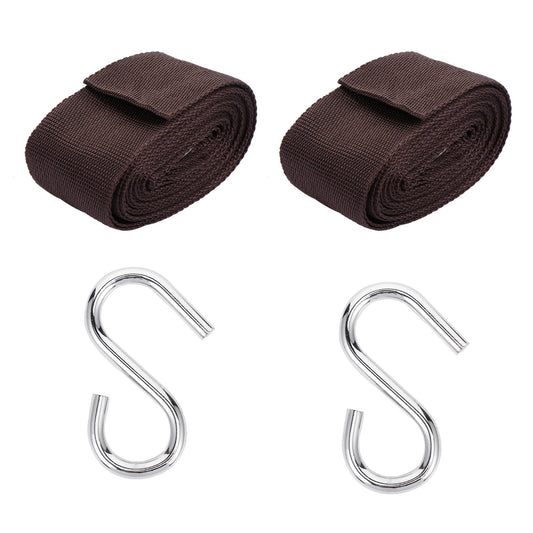 Raindrops 4Pcs Hammock Tree Strap Men and Women Outdoor Use 112.0x1.97x0.08in