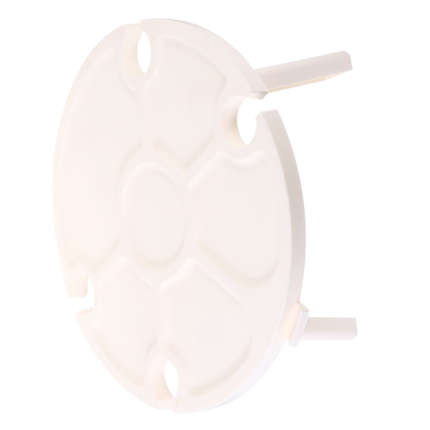 TAILTOSS 1Set Portable Folding Table for Outdoor Picnic with Compact Design White Plastic 11.8X11.8X11.8in