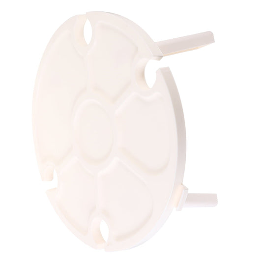 TAILTOSS 1Set Portable Folding Table for Outdoor Picnic with Compact Design White Plastic 11.8X11.8X11.8in