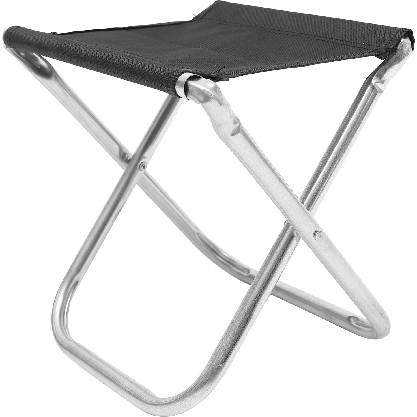 TAILTOSS Portable Folding Chair for Fishing Camping with Carry Bag Made of Aluminum Alloy and Black PVC Cloth 100kg