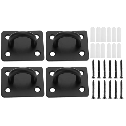 TEHAUX 1set Shaped Heavy Duty Hook Kit Hammock Hangers Includes Hooks Screws Expansion Plugs Easy To Install For Use