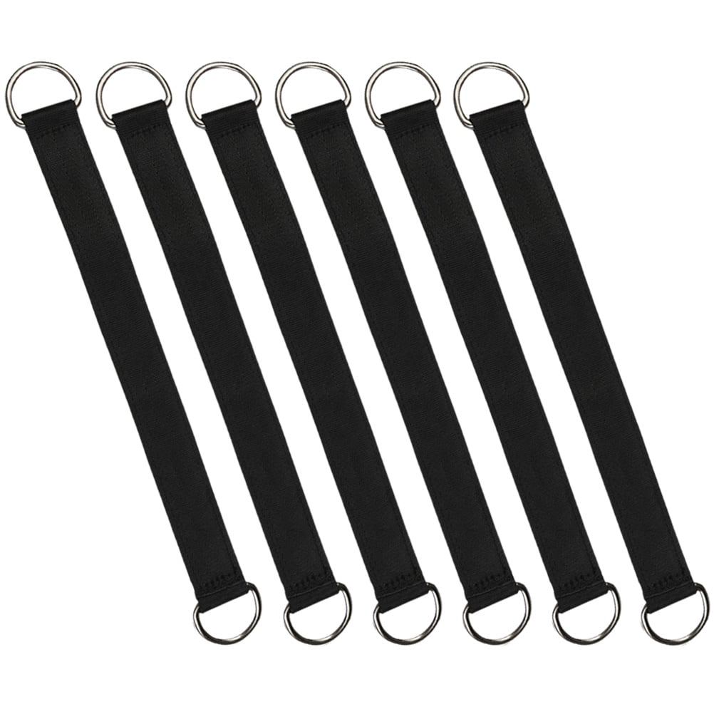 UPOUART 6Pcs Tree Swings Straps Black for Outdoor Swing Accessory and Load Bearing